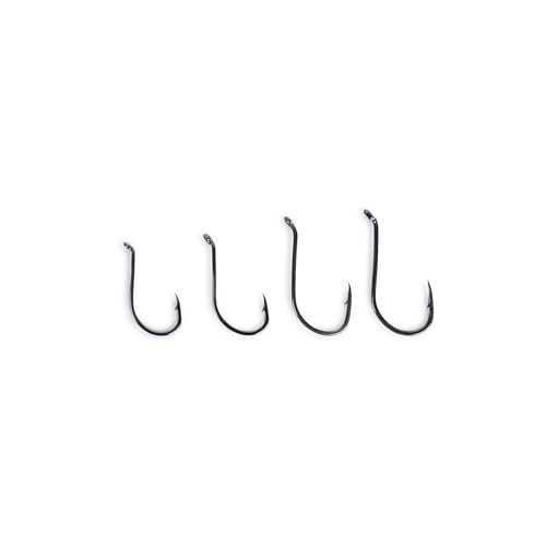 UMT - 100 Pack Octopus Fishing Hooks Sizes 2/0 3/0 4/0 & 5/0 Black Nickel High Carbon Steel - Superior Terminal Tackle for...