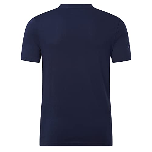Reebok Men's Identity Big Stacked Logo Tee, Vector Navy, XL