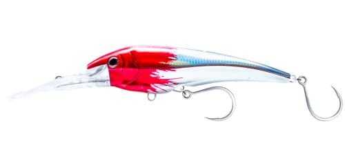 Nomad Design DTX Minnow with Patented Autotune System - Distressed Baitfish Swimming Action, BKK Diablo