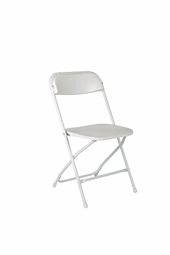JB Tools 5-Piece Folding Table and Chair Set – Includes 34"x34" Half-Fold Card Table & 4 Plastic Folding Chairs – Compact ...
