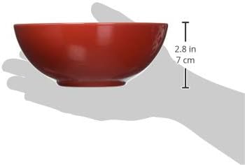Le Creuset Stoneware Set of 4 Soup Bowls, 22 oz. (6.25") each, Cerise