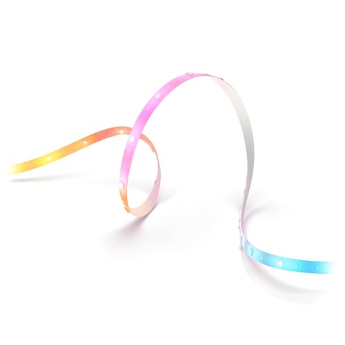 Hue Essential 5-Meter LED Strip Light, RGBIC, Vibrant Color and Ambiance, Flexible Indoor Lighting, Easy Installation, App and Voice Control, Compatible with Alexa, Google Assistant, and Apple Home