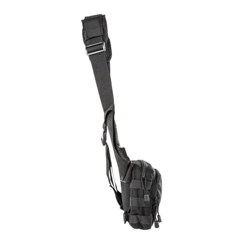 5.11 Tactical Sling Ammo Bag, 2-Banger Pistol Case Crossbody Shoulder Pack, Black, Style 56180ABR