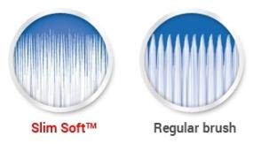 Colgate Slim Soft Gliding Tips Toothbrush, Extra Soft, Compact Head - Pack of 6