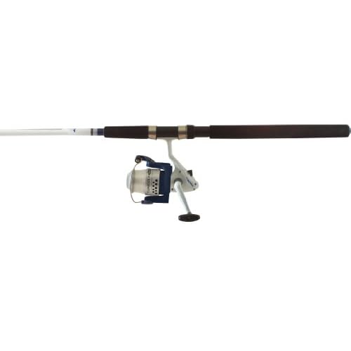 Okuma Fishing TU-702-50 Tundra Combo Spinning Reel (Large, White/Blue)
