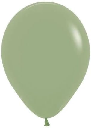 Sempertex 11" Eucalyptus Green Fashion Balloons (50 Count) - Round, Biodegradable Latex, Perfect for Birthday, Baby Showe...