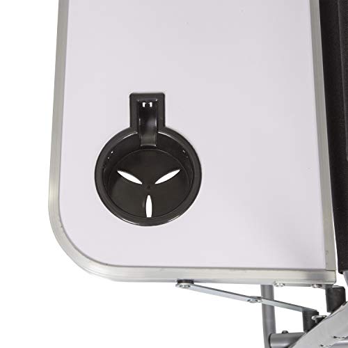 Stansport Directors Chair with Side Table, One Size, Black