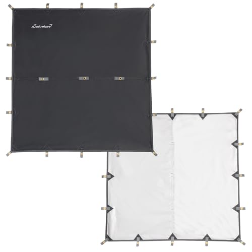 Clostnature Camping Tarp for Tent- 86x59 Tent Footprint with 120x115 Ultralight Hammock Rain Fly, Heavy Duty Tent Floor Sa...