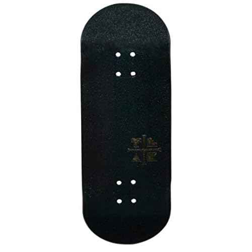 Teak Tuning Prolific Wooden Fingerboard Deck, Black Mamba - 34mm x 97mm - Handmade, Pro Shape & Size - Five Plies Wood Veneer - Includes Prolific Foam Tape