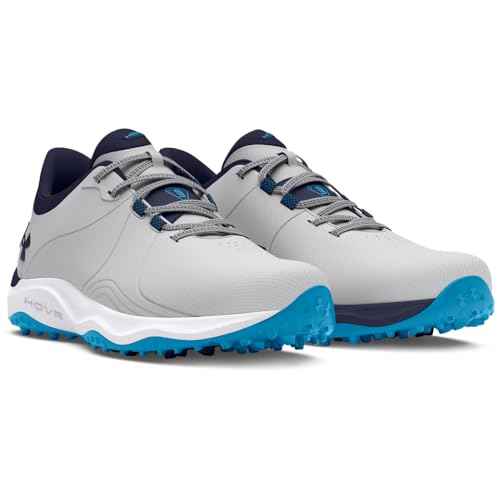 Under Armour Men's Drive Pro Spikeless, (101) Mod Gray/Capri/Midnight Navy, 8, US