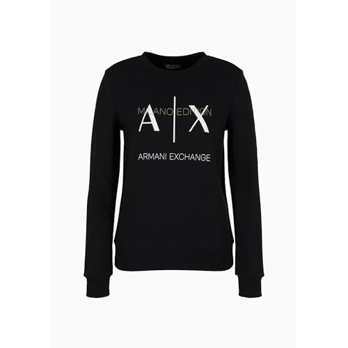 Armani Exchange womens Milano Edition Crewneck Pullover Sweatshirt