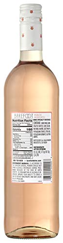 Barefoot Wine & Bubbly Cellars Peach Moscato, Dessert Wine, 750 mL Bottle