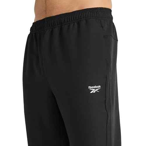 Reebok Men's Repeat Woven Pant, Standard Fit, 30¡± Inseam, Lightweight Stretch Poly-Blend Fabric