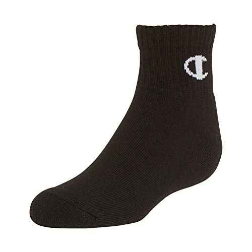 Champion Big Kids' 6-Pack Quarter Socks