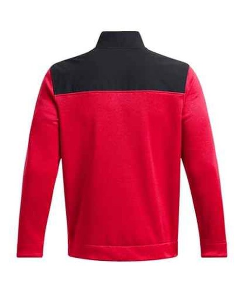 Under Armour Men's Drive Storm SweaterFleece Half Zip, (600) Red/Black/White, Small