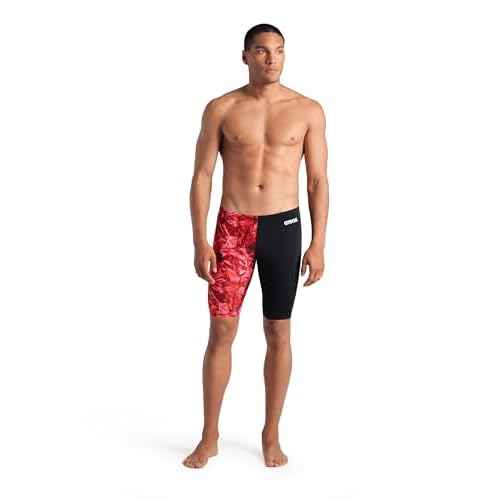 Arena Mens Arena Performance Men's Crackle Swim Jammer Athletic Swimwear Professional Swimsuit