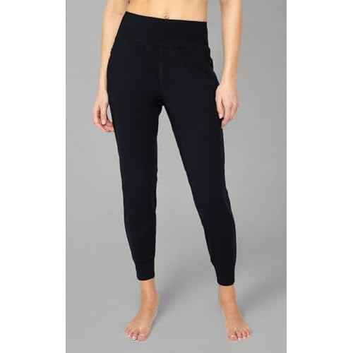 90 Degree By Reflex Womens Jogger Pants Athletic High Waisted Running Sweatpants Workout Jogger with Zippered Pockets