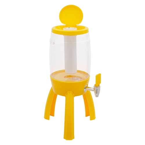 Mimosa Tower,Beer Dispenser With Ice Tube And Spigot,3l / 101.44 Oz Party Drink Dispenser With Led Light For Bar/Party,Bee...