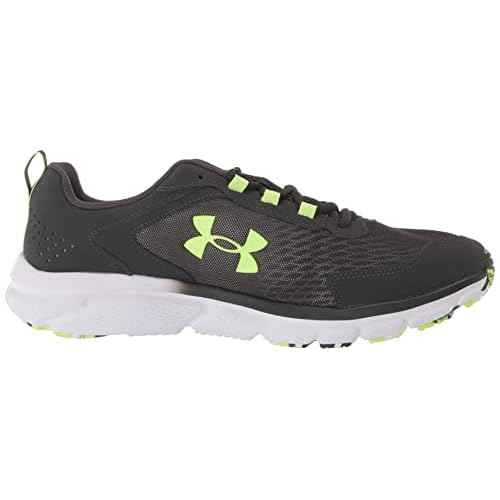 Under Armour Men's Charged Assert 9 Marble, Jet Gray/Quirky Lime, 12 Medium US
