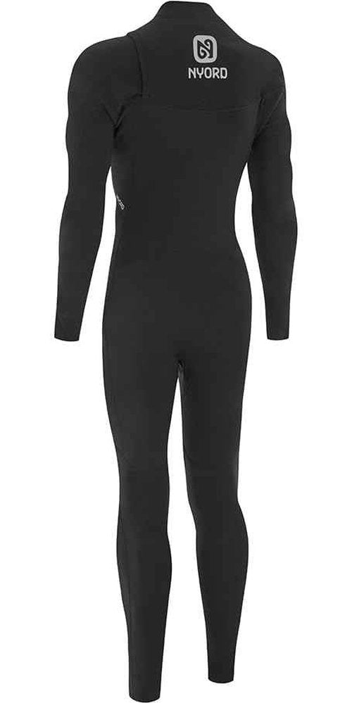Nyord Mens Tempus 3/2mm Chest Zip Wetsuit N04BA00017 - Black Size - L