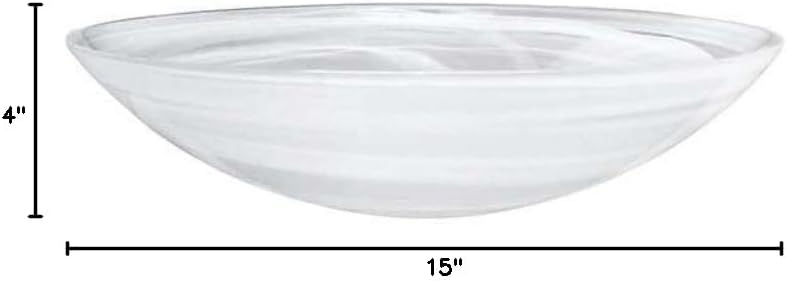 MARIPOSA ALABASTER WHITE SERVING BOWL| WHITE | ALABASTER | TABLEWARE | BOWLS | GLASS | HANDMADE IN TURKEY