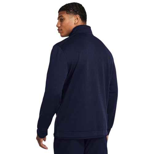 Under Armour Men's Storm SweaterFleece Quarter Zip, (410) Midnight Navy / / Midnight Navy, X-Large