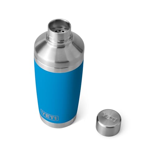 YETI Rambler 20 oz Cocktail Shaker, Stainless Steel, Vacuum Insulated, Big Wave Blue