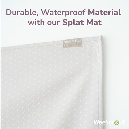 WeeSprout Baby Splat Mat for Kids, Large 51” x 51” Floor Playmat with Durable, Waterproof Surface and Non-Slip Bottom for ...