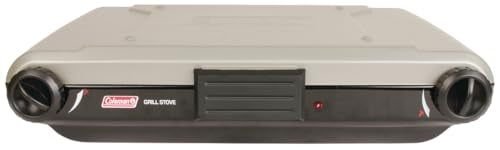 Coleman Tabletop 2-in-1 Grill & Stove with 2 Adjustable Burners, Propane Grill/Stove with Push-Button Starter, Wind Guard...