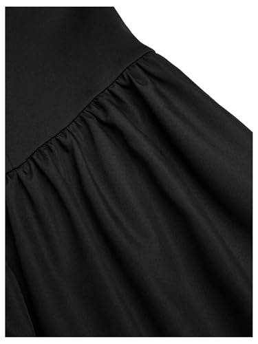 SOLY HUX Women's Plus Size Dress Off The Shoulder Short Sleeve Ruched A Line Flared Cocktail Party Short Dresses