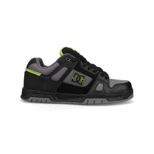 DC Men's Stag Sneaker, Black/Blue 1, 14