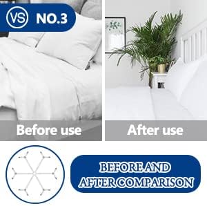 TGOOD Bed Sheet Holder Straps, Mattress Cover Clips to Hold Sheets in Place, Adjustable Bed Bands, Elastic Grippers,Fasteners,Keepers,Suspenders Fitted for Bedding,stayers, Bedsheet Tie Downs