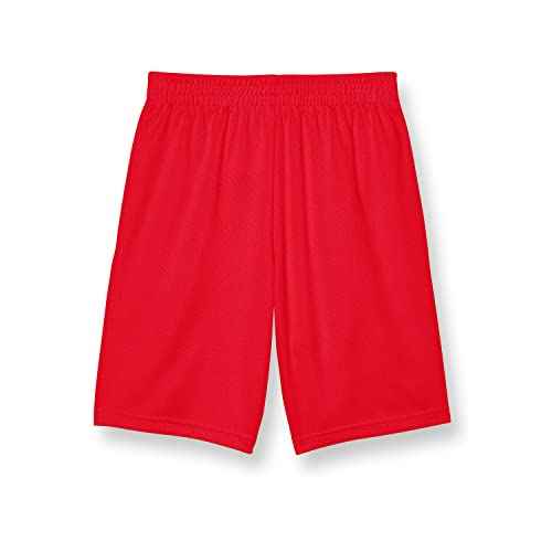 Champion Boy's Cotton Shorts, Boys' Gym Shorts, Cotton, Large C Logo, Graphics, 8"