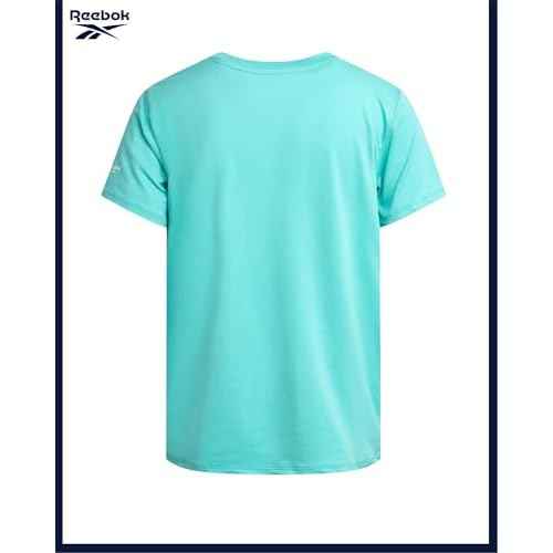 Reebok Boys Athletic Shorts Set - 2 Piece Summer Clothes Outfit with Pocket Tee and Boys Running Shorts for Active Kids