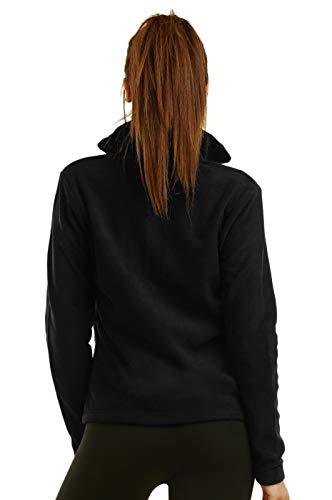 Sofra Women's Polar Fleece Full Zip Up Winter Jacket