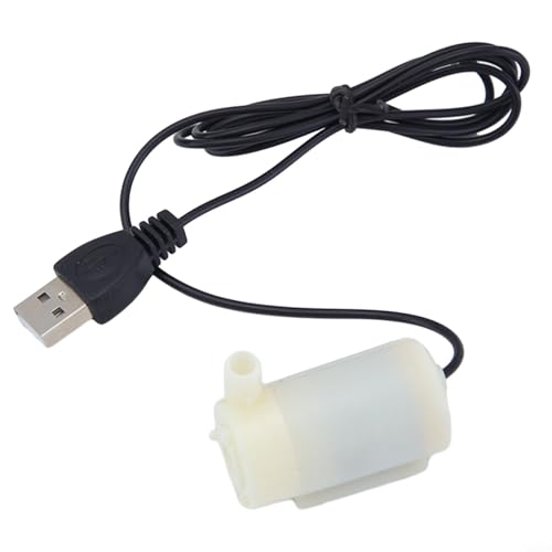 Small Water Pump, Silent Submersible USB 5V 1m Cable Garden Outdoor Fountain Tool, Mini Submersible Water Pump for Pet Fou...