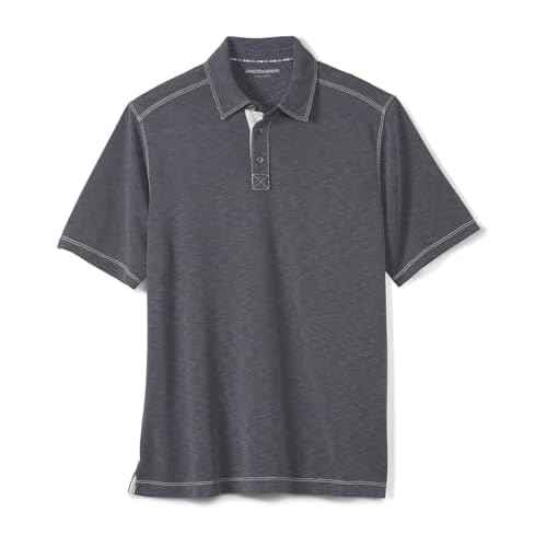 Johnston & Murphy Men¡¯s Vintage Slub Polo, Short Sleeve Collared Shirt for Men
