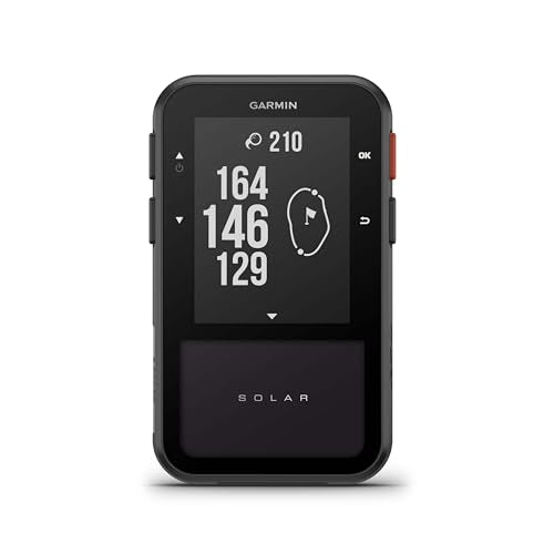 Garmin Approach® G20 Solar, GPS Golf Handheld with Solar Charging, Sunlight-Readable High Resolution Display, Built-in Mag...