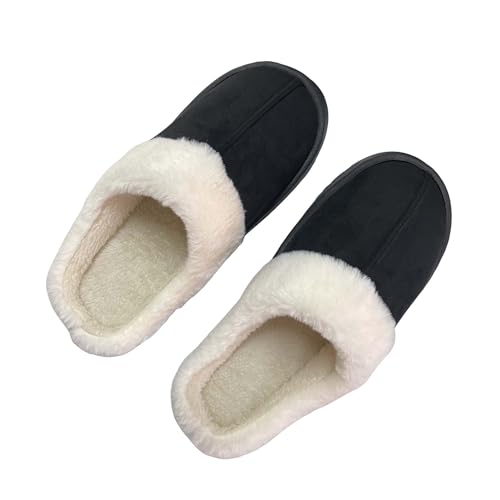 Women's Memory Foam Slippers Fluffy Winter House Shoes Indoor and Outdoor