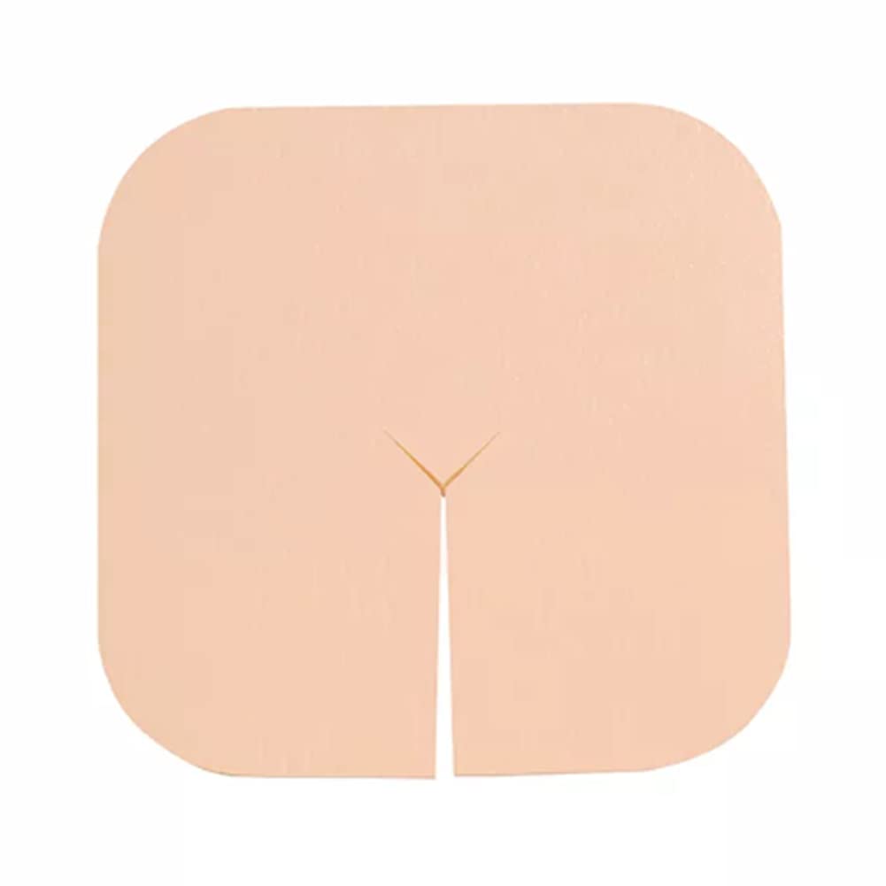 Dimora Fenestrated Foam Dressing, Non-Adhesive Tracheo Pads 4"x4" 10 Packs, Tracheostomy Supplies Hydrophilic Highly Absorbent Soft Wound Dressings, Secure Tubes and Absorb Leakage