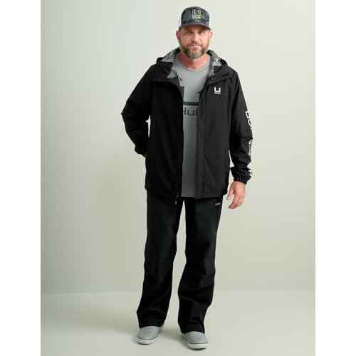 HUK - Men's Storm Jacket, Heavy Duty Fishing Rain Coat