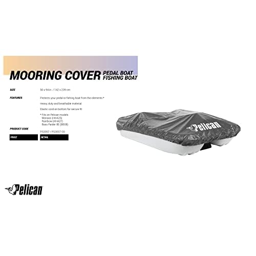 Pelican - Vinyl Pedal Boat Mooring and Storage Cover - Heavy Duty Monaco and Rainbow Models