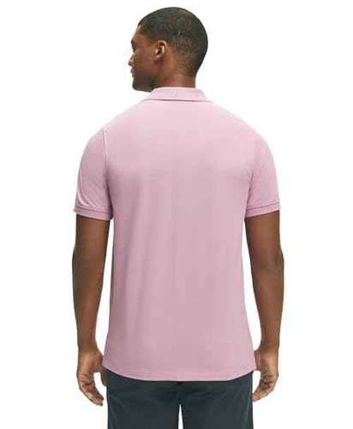 Brooks Brothers Men's Short Sleeve Cotton Pique Stretch Logo Polo Shirt, Valerian, Small