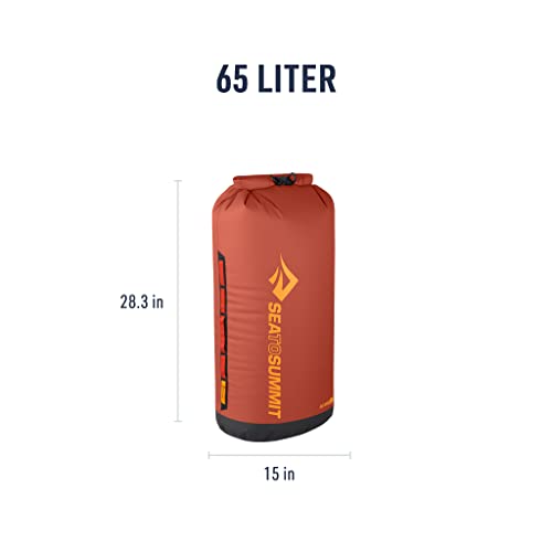 Sea to Summit Big River Dry Bag, Heavy-Duty Dry Storage, 65 Liter, Picante Red