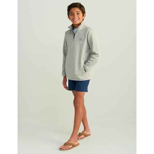 HUK boys Coldfront+ 1/4 Zip, Performance Fishing Jacket for Kids