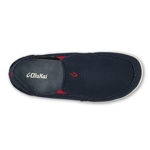 OLUKAI Nohea Mesh Men's Slip On Sneakers, Lightweight & Breathable Shoes for Everyday Wear, All-Weather & Enhanced Traction