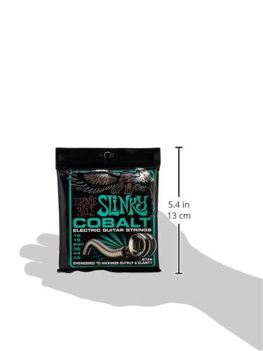 Ernie Ball Not Even Slinky Cobalt Electric Guitar Strings, 12-56 Gauge (P02726)