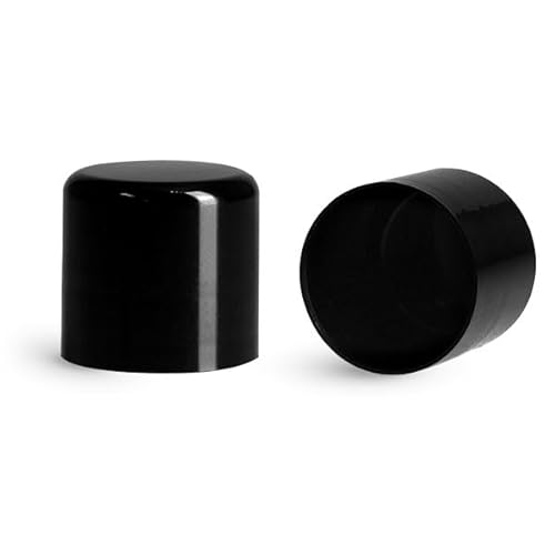 72 Black Plastic Empty Lip Balm Tubes with Black Friction Fit Caps by SKS Bottle & Packaging, 0.5 oz tubes - Bulk Black Lip Balm Containers for DIY Lip Care, Lip Balm Making, and Lip Balm Crafting