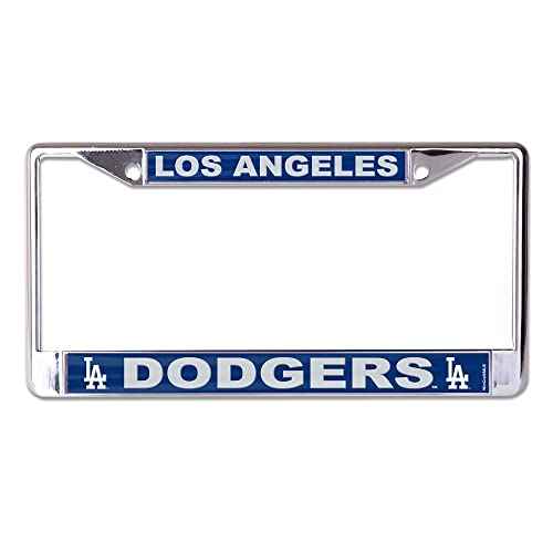 WinCraft,Los Angeles Dodgers Laser Chrome License Plate Frame