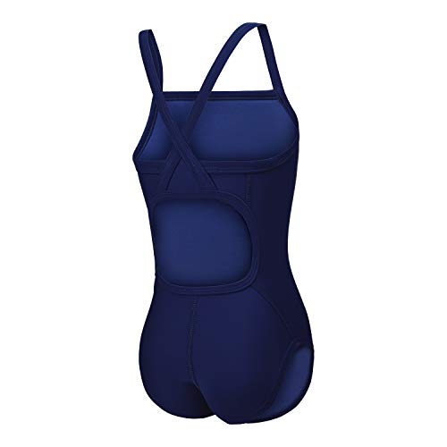 Speedo Girl's Swimsuit One Piece PowerFlex Flyback Solid Youth Team Colors